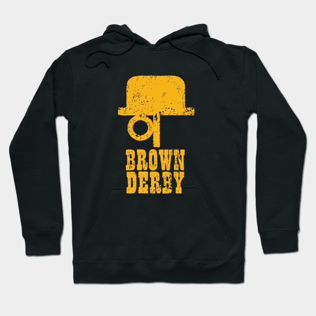 Brown Derby Hoodie by MindsparkCreative